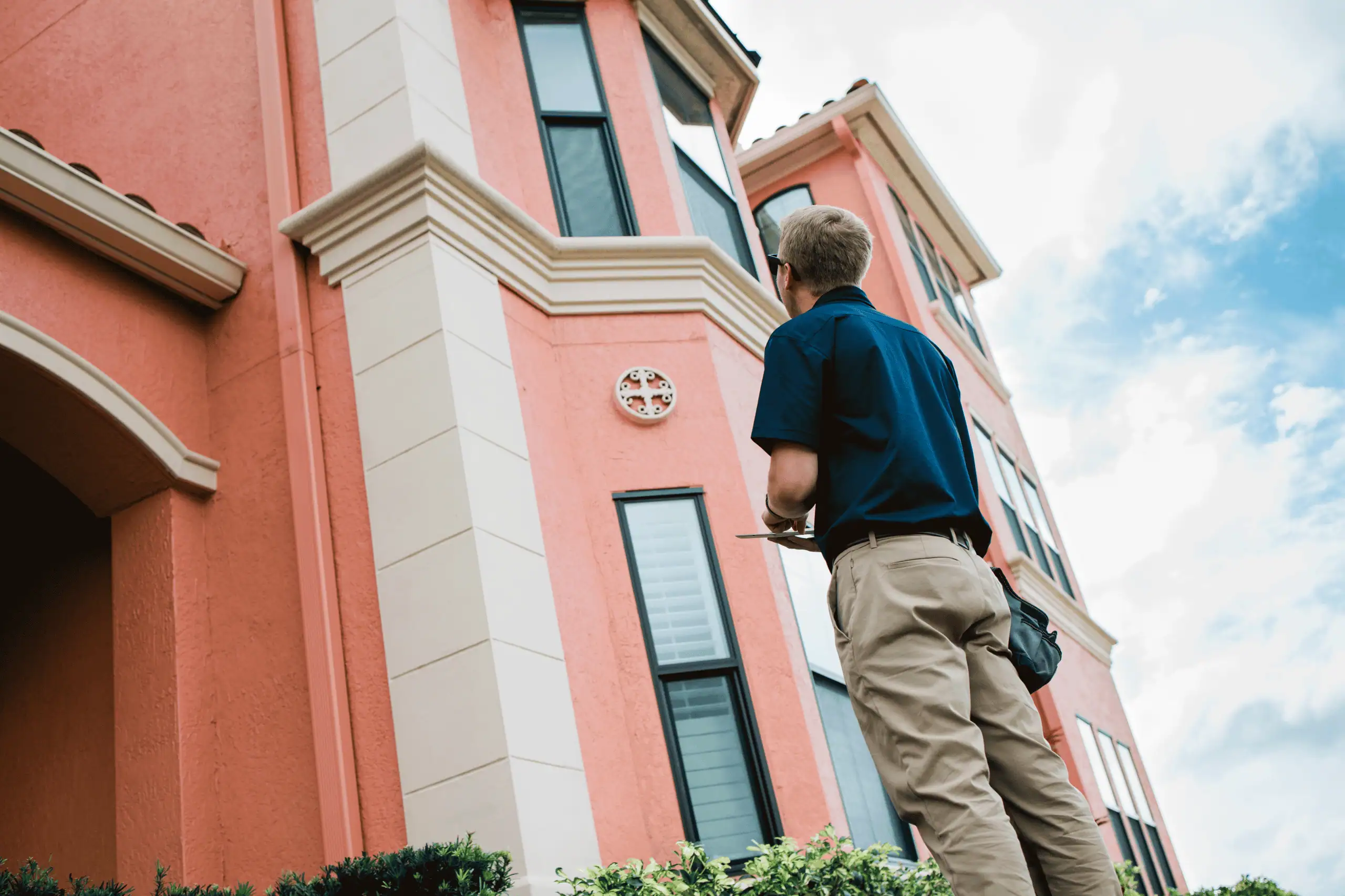FPAT engineer performing onsite reserve study inspection in Clearwater, Florida
