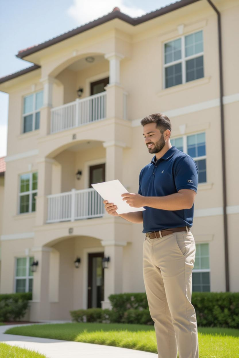 Tampa Condo Insurance Appraisal: Avoid Costly Surprises with FPAT - FPAT - FPAT a Dedicated Fpat Appraiser Conducting an on Site Insurance Appraisal at a Tampa Condo Ensuring Full Compliance with Floridas Reserve Study Requirements Amid Hurricane Prone Conditions