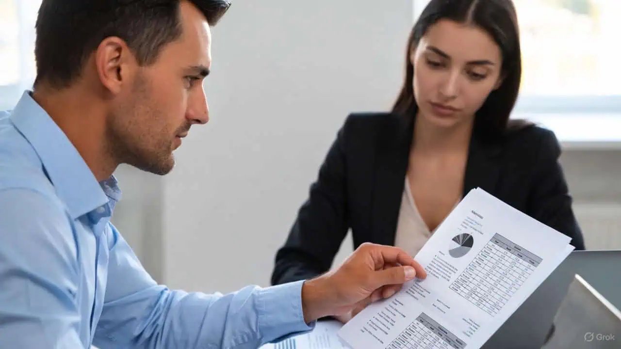 A modern Florida condominium building under a clear blue sky, featuring white balconies with potted plants and ocean views, symbolizing structural safety and community living; overlaid with subtle icons of inspection checklists and financial charts for condo board guidance.