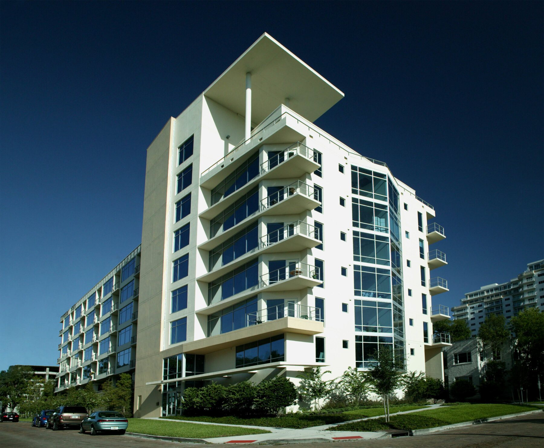 Sleek multi-story condominium in Orlando, Florida, showcasing property ideal for insurance appraisals, wind mitigation inspections, and SIRS compliance by FPAT experts