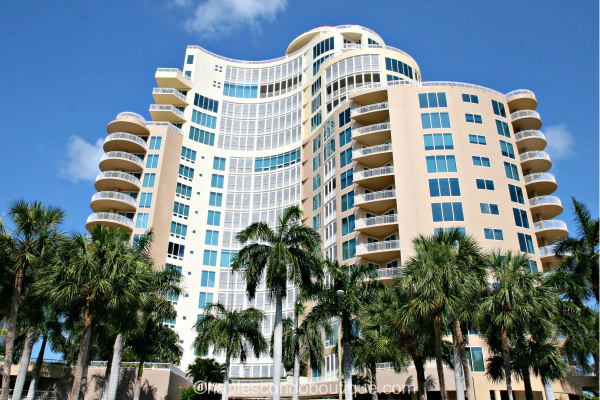 Insurance Appraisal & Reserve Study - Aria at Park Shore Naples - FPAT - FPAT Exterior View of the Aria at Park Shore Luxury Condominium in Naples Florida Illustrating a High Rise Property Undergoing an Insurance Appraisal and Structural Reserve Study